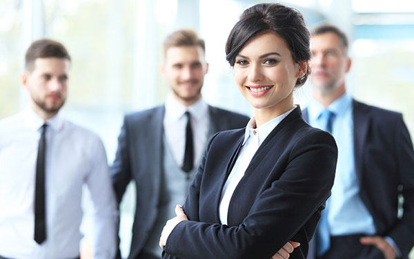 Smiling business woman